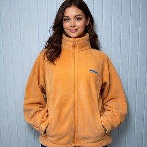 Columbia Vibrant Orange Teddy Jacket Size XL